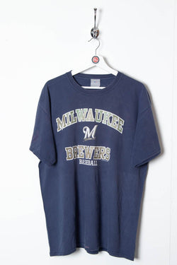 Image of Milwaukee Brewers Baseball MLB T-Shirt (XL) - 97th Vintage