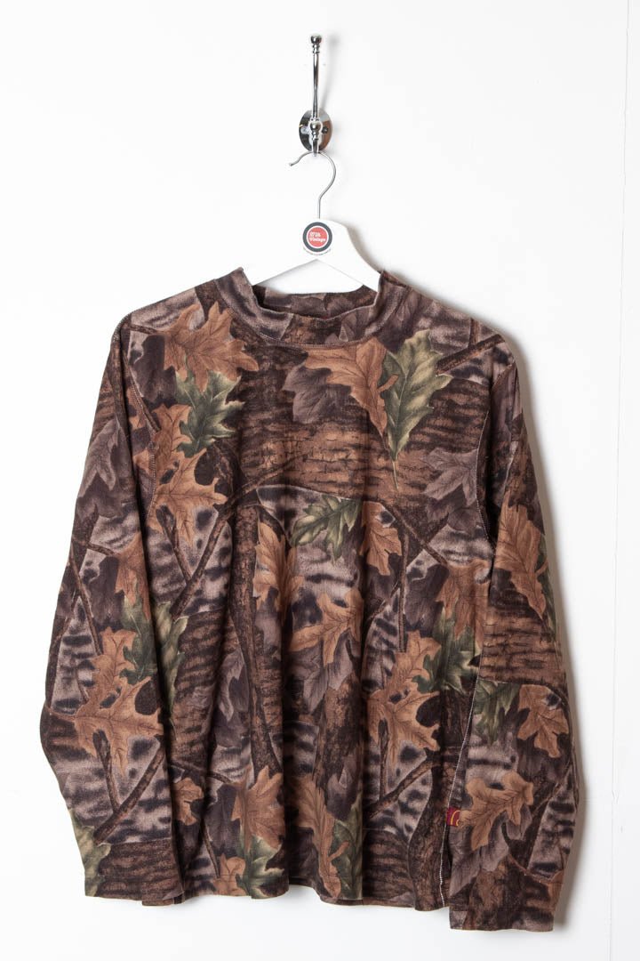 Real Tree Fleece Longsleeve T-Shirt (S) - 97th Vintage