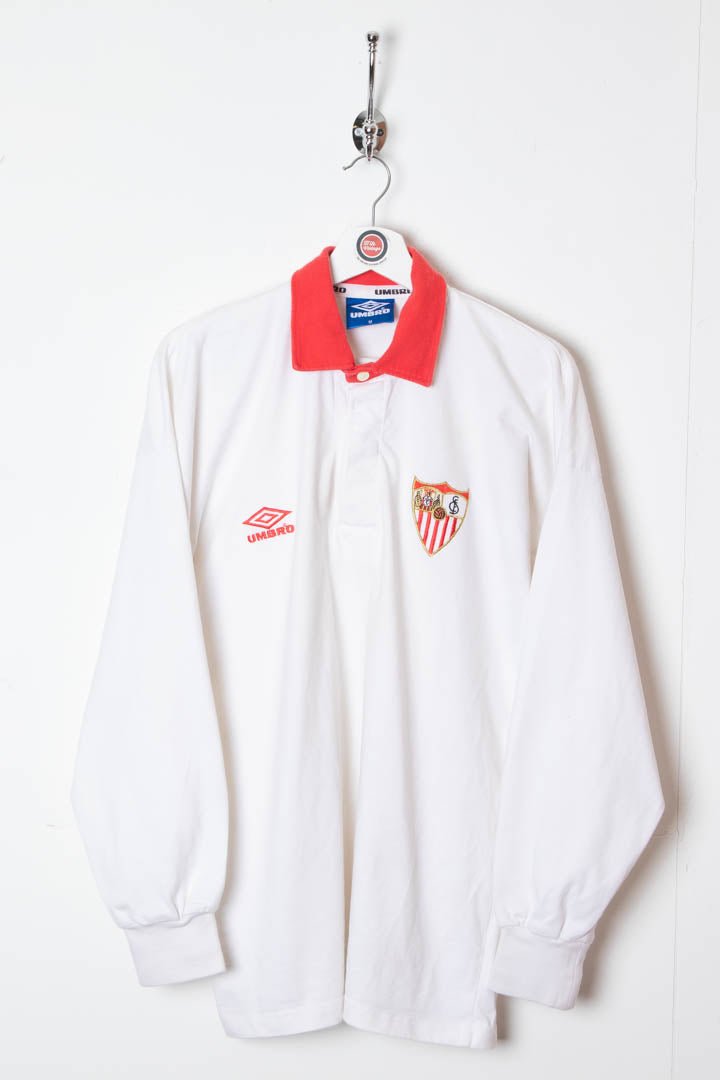 Sevilla Umbro Longsleeve Polo Shirt (M) - 97th Vintage