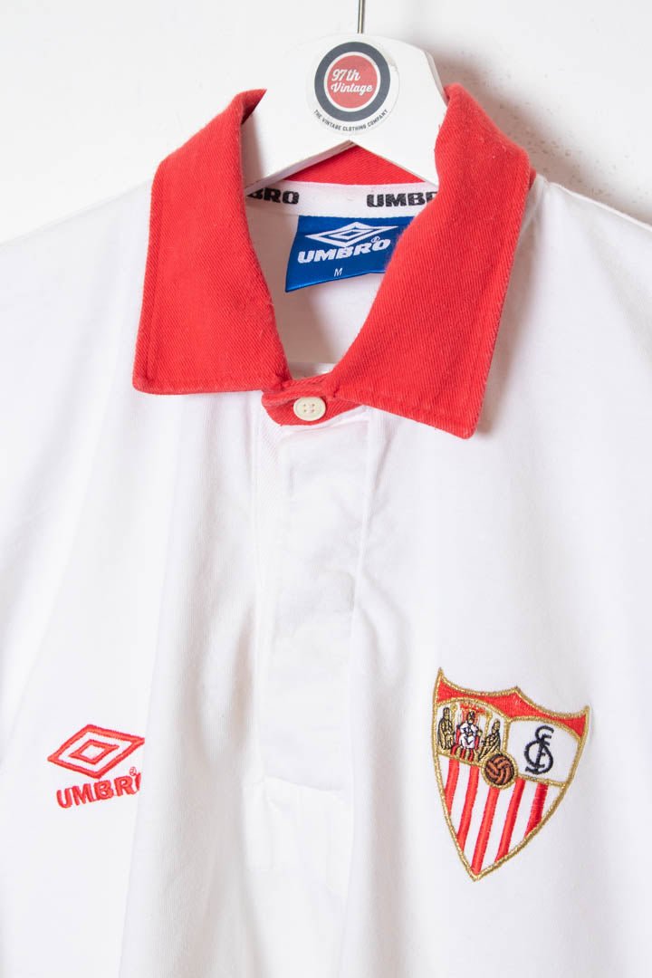 Sevilla Umbro Longsleeve Polo Shirt (M) - 97th Vintage