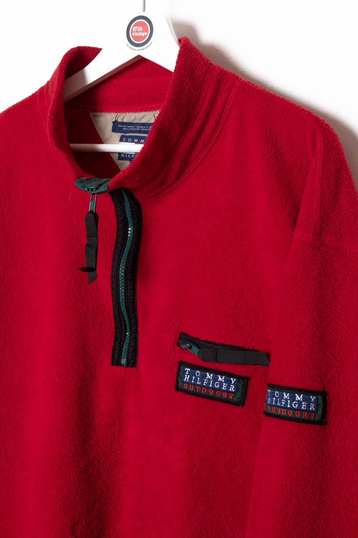 Tommy Hilfiger 1/4 Zip Fleece (XL) - 97th Vintage