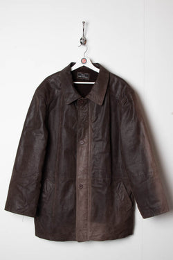 Image of Wallace Sacks Leather Jacket (XL) - 97th Vintage