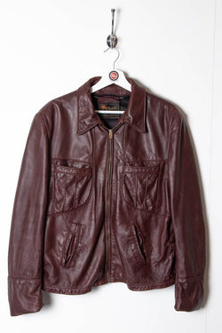 Image of Women's 1970s Reed Sportswear Leather Biker Jacket (M) - 97th Vintage