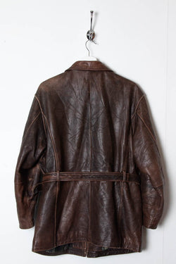 Image of Women's Bill Blass Leather Belted Biker Jacket (M) - 97th Vintage