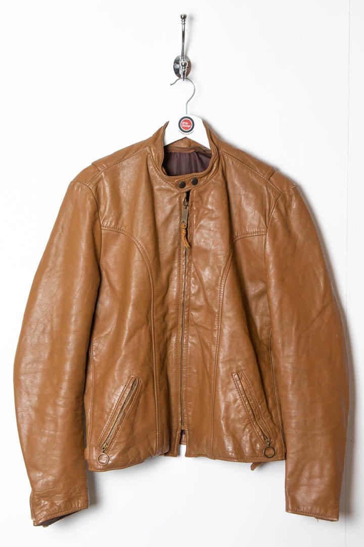 Brooks cafe racer leather jacket deals