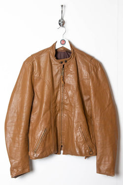 Image of Women's Brooks Leather Biker Jacket (M) - 97th Vintage