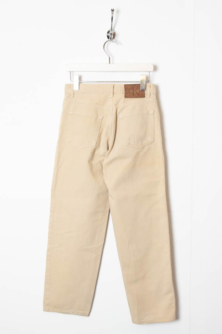 Image of Women's Calvin Klein Wide Leg High Waisted Bull Denim Jeans (W28) - 97th Vintage