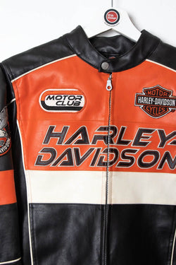 Image of Women's Harley Davidson Leather Biker Jacket (XS) - 97th Vintage