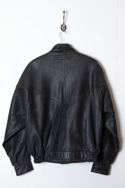 Image of Women's Planet Hollywood New York Limited Edition Leather Bomber Jacket (M) - 97th Vintage