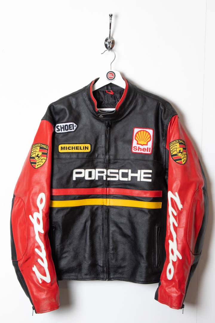 Women's Porsche Turbo Racing Leather Jacket (M) - 97th Vintage