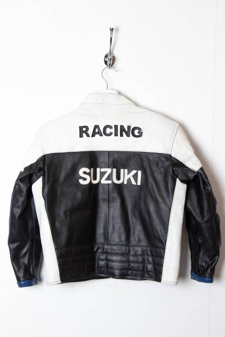 Women's Suzuki Racing Leather Jacket (XS) - 97th Vintage