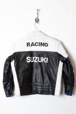 Image of Women's Suzuki Racing Leather Jacket (XS) - 97th Vintage