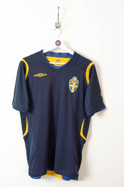 Vintage Umbro Sweden #10 Ibrahimovic 2006 Away Soccer Jersey (L