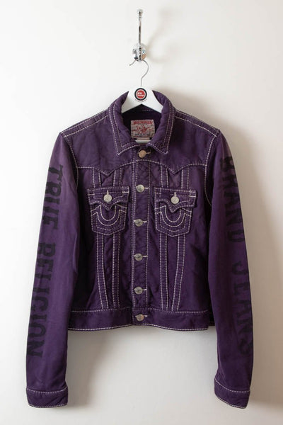 Purple true religion sales jacket