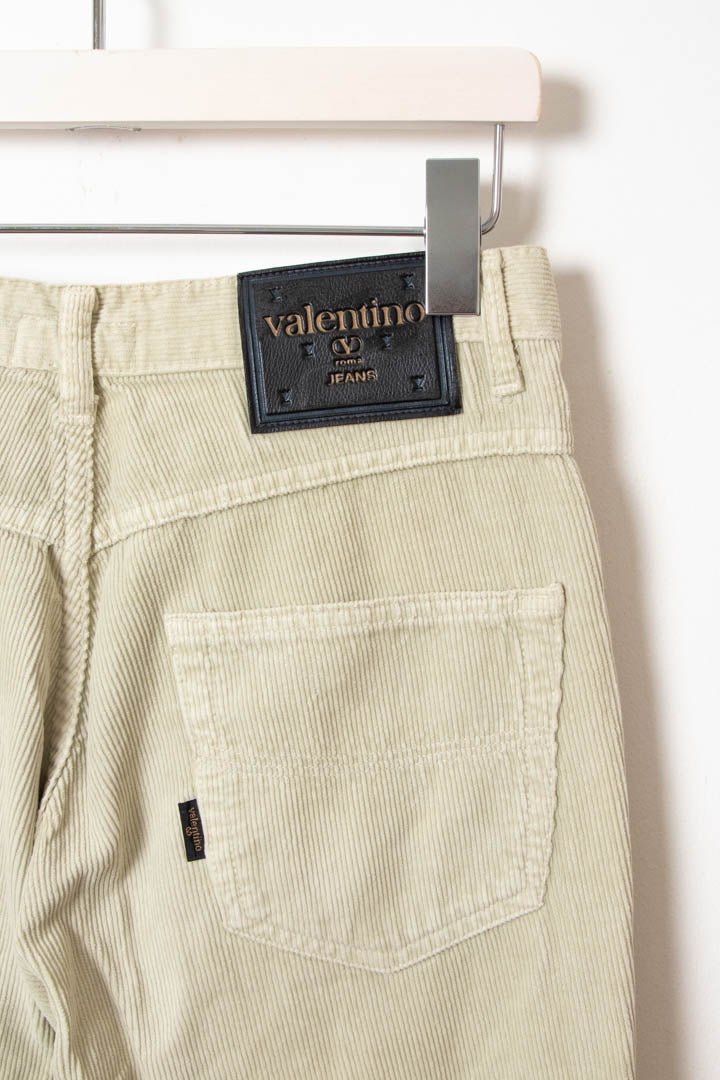 Women's Valentino Garavani High Waisted Corduroy Trousers (W28) - 97th Vintage