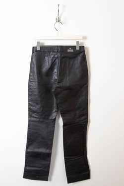 Image of Women's Versace High Waisted Leather Pants (W28) - 97th Vintage